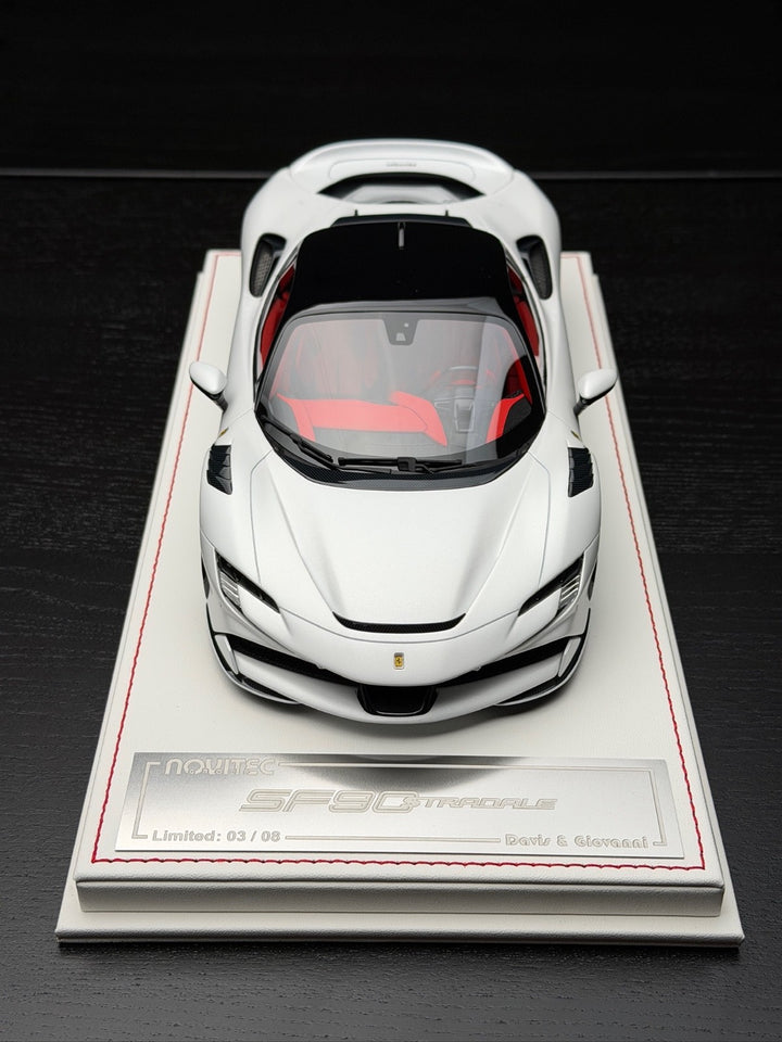 Ferrari SF90 Stradale NOVITEC (Matte White) [Davis & Giovanni] 1:18 scale