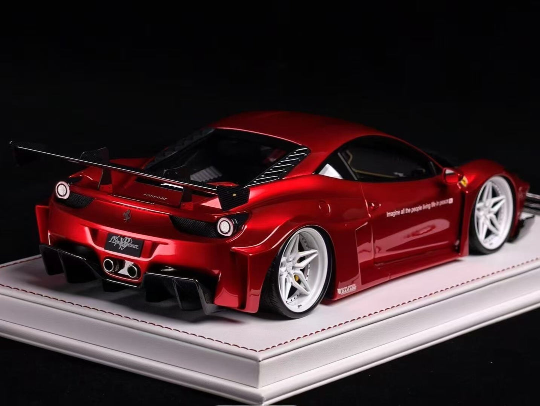 Ferrari 458 GT LBWK (Metallic Chrome Red) [Davis & Giovanni] 1:18 scale