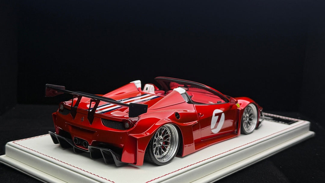 Ferrari 458 Spider GT LBWK (Metallic Red) [Davis & Giovanni] 1/18 scale- 1 OF 1