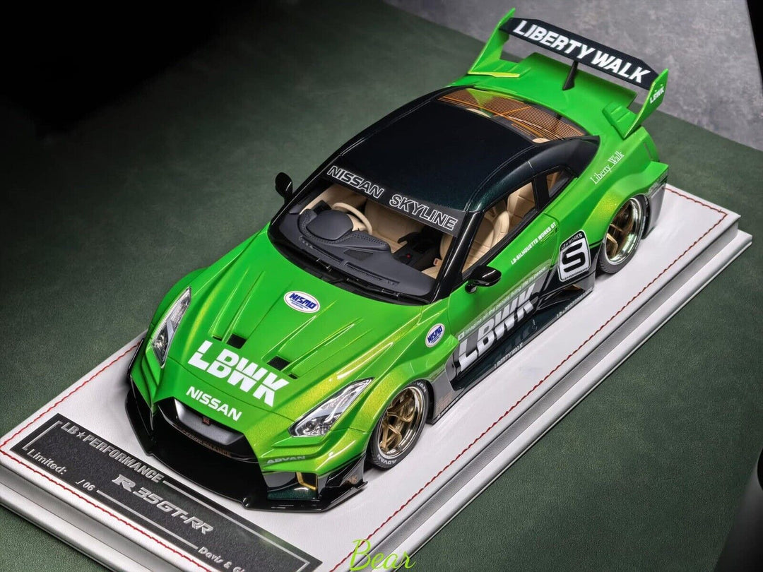 Nissan R35 GT-RR (Green) [Davis & Giovanni] 1/18 scale LTD 6