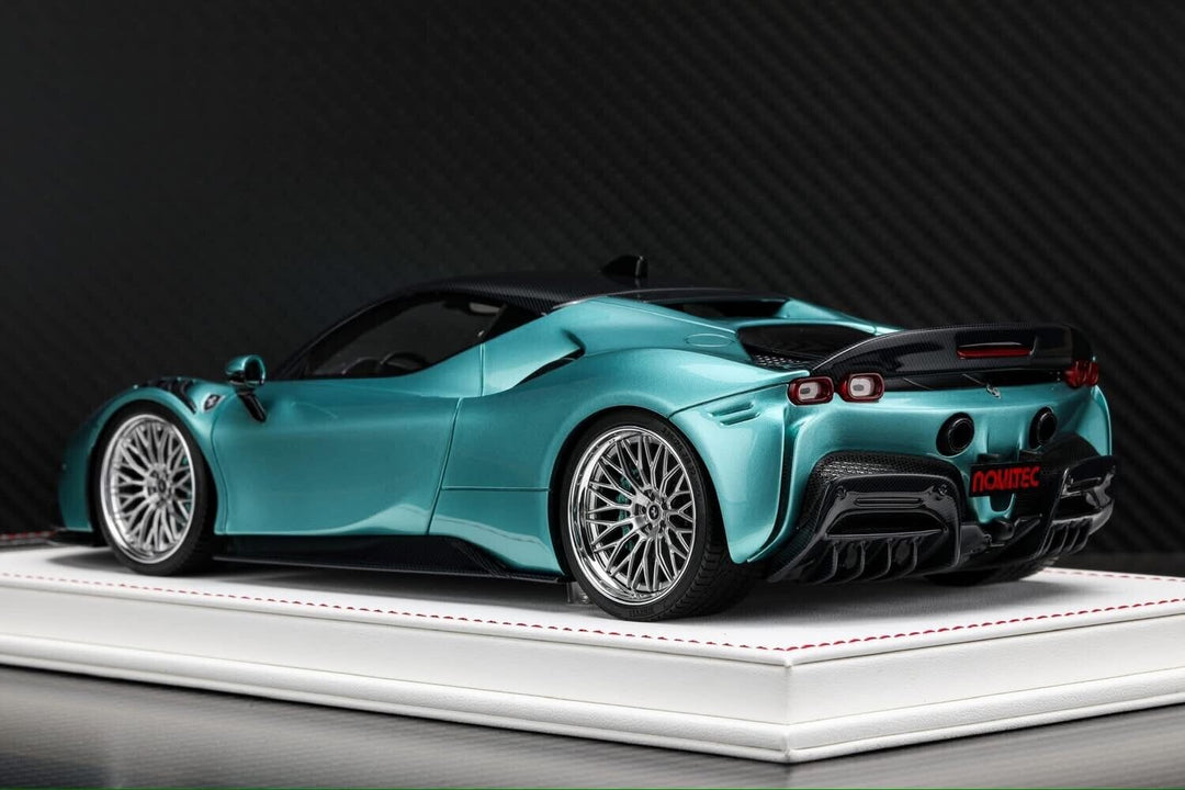 Ferrari SF90 Stradale NOVITEC (Turquoise) [Davis & Giovanni] 1/18 scale
