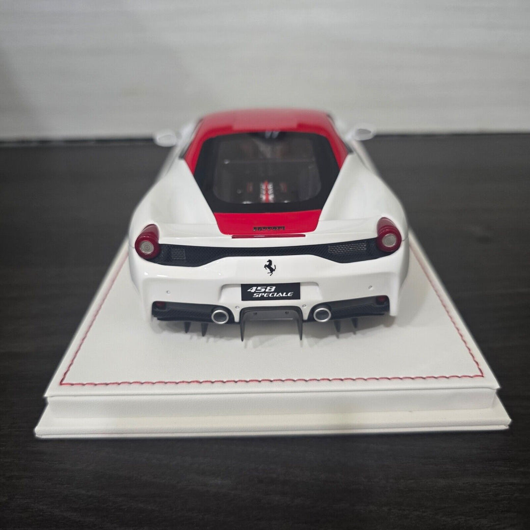 Ferrari 458 Speciale (White/ Red) [Davis & Giovanni] 1:18 scale