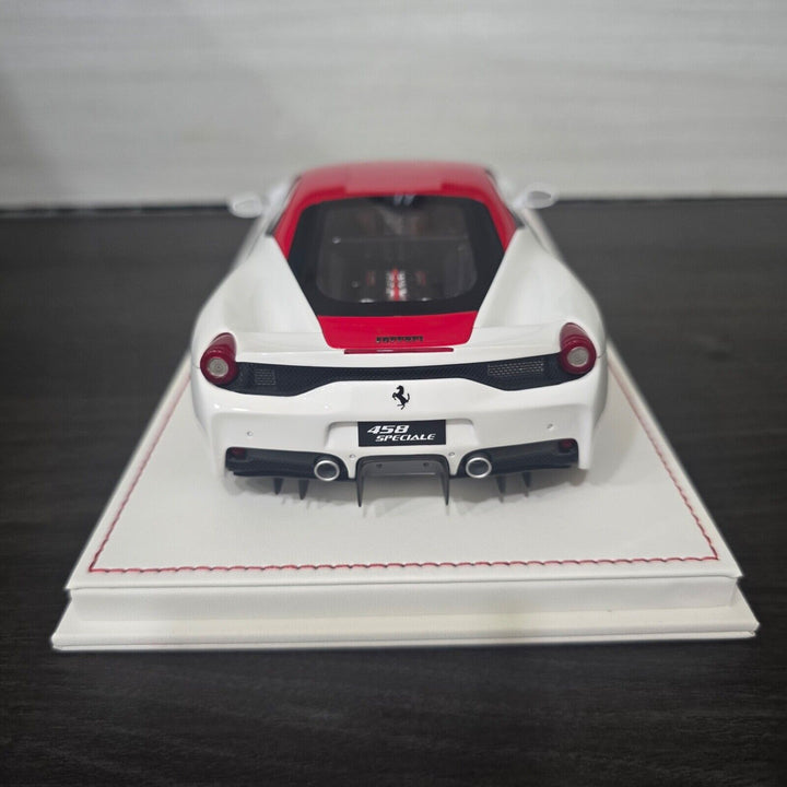 Ferrari 458 Speciale (White/ Red) [Davis & Giovanni] 1:18 scale