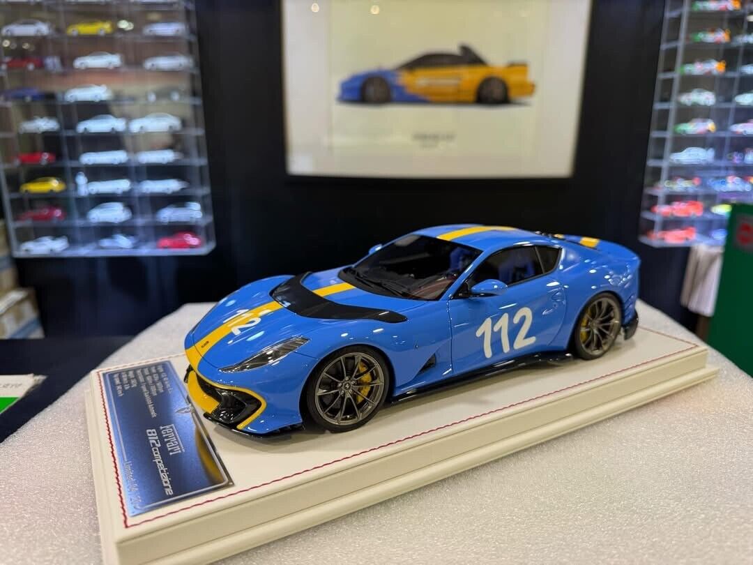 Ferrari 812 Competizione NOVITEC (Blue) [Davis & Giovanni] 1/18 scale 112 RARE