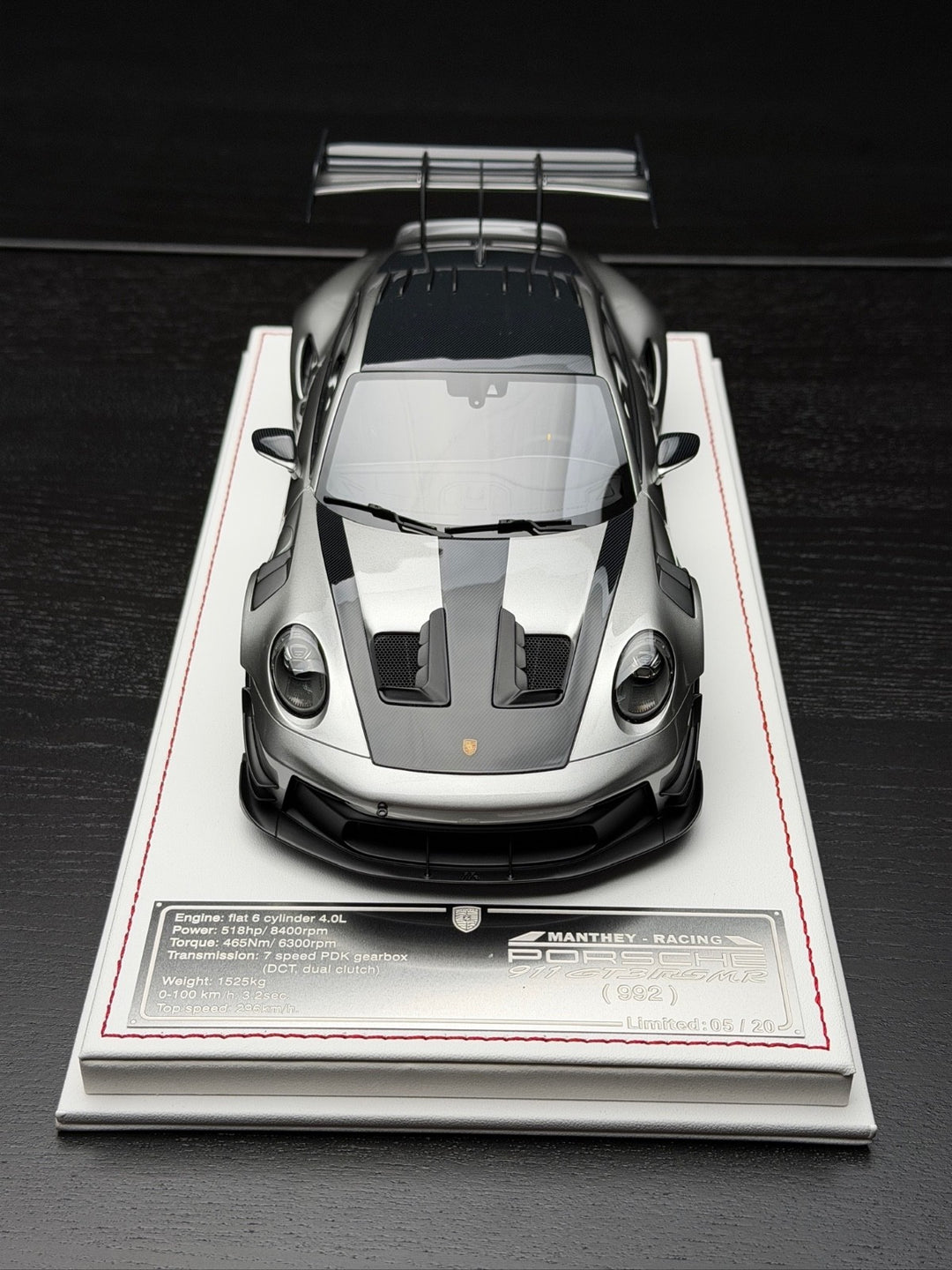 Porsche 911 GT3 RS MR (Silver) [Davis & Giovanni] 1:18 scale
