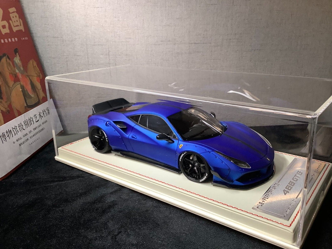 Ferrari 488 GTB LBWK (Matt Metallic Blue) [Davis & Giovanni] 1/18 scale