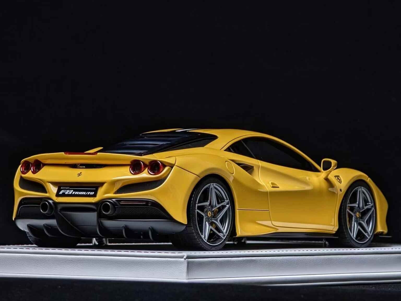 Ferrari F8 Tributo NOVITEC (Giallo Modena) [Davis & Giovanni] 1/18 sca