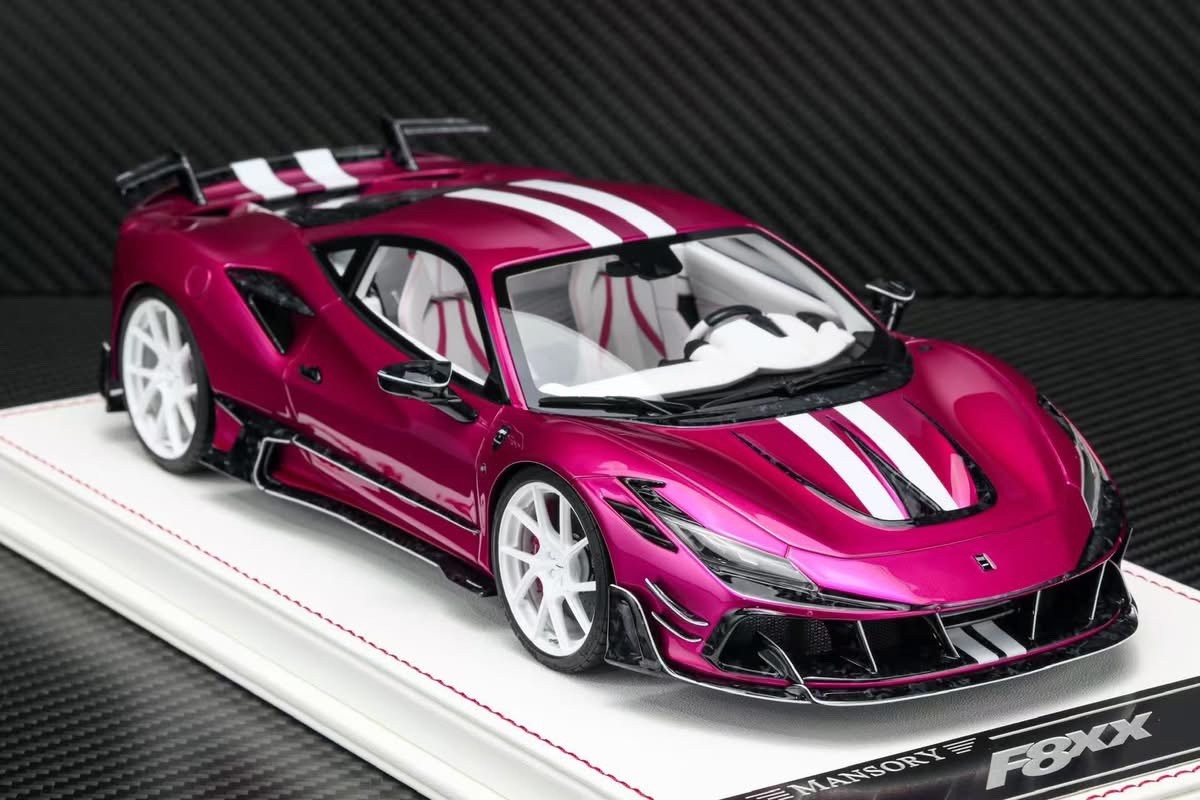 ミニカー Davis & Giovanni f8 mansory Ferrari F8XX Mansory (Metallic Electric Pink) [Davis & Giovanni] 1:18