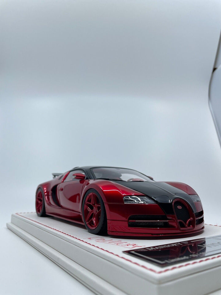 Bugatti Veyron Mansory "Vincero" (Red, SIGNED) [Davis & Giovanni] 1:18 scale