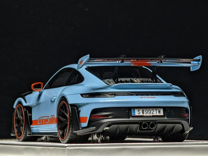 Porsche 911 GT3 RS (Blue /Carbon/ Orange) [Davis & Giovanni] 1/18 scale