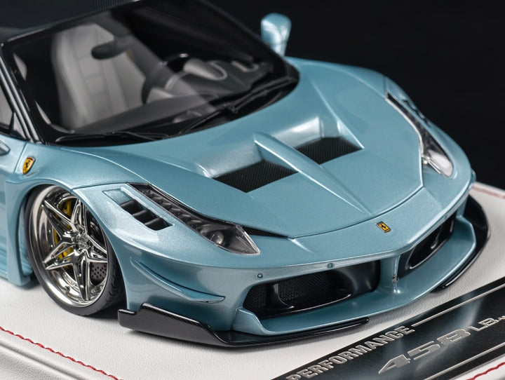 Ferrari 458 GT LBWK (Ice Blue) [Davis & Giovanni] 1:18 scale