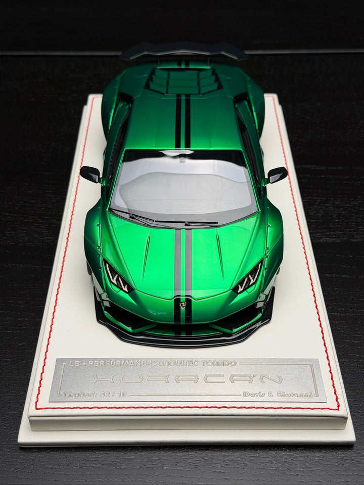 Lamborghini Huracan LBWK x NOVITEC (Green) [Davis & Giovanni] 1:18 scale