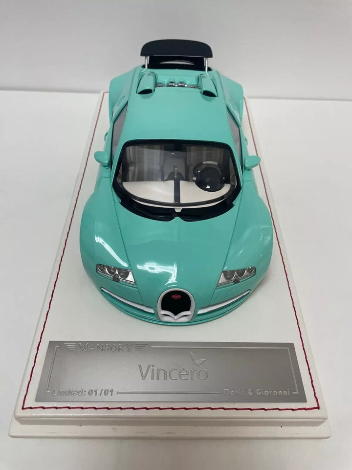 Bugatti Veyron Mansory "Vincero" (Turquoise)[Davis & Giovanni] 1/18 scale 1 OF 1