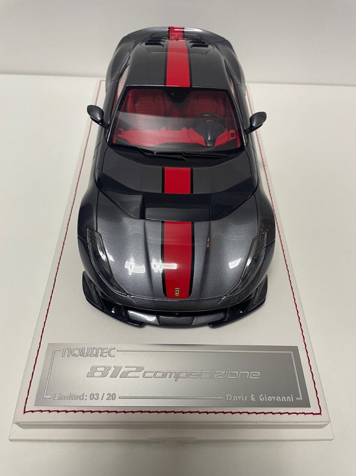Ferrari 812 Competizione NOVITEC (Silver) [Davis & Giovanni] 1/18 scale