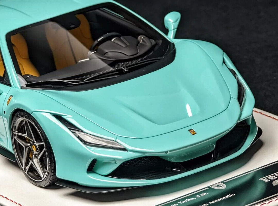 Ferrari F8 Tributo (Tiffany Blue) [Davis & Giovanni] 1/18 scale