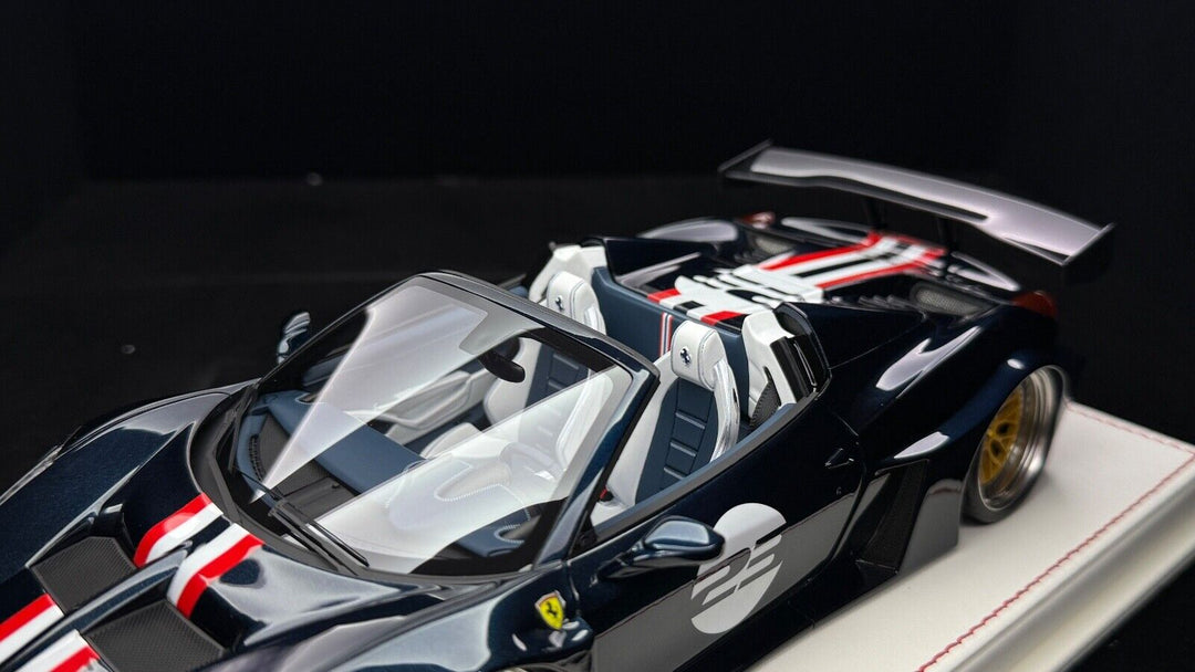 Ferrari 458 Spider GT LBWK (Metallic Blue)[Davis & Giovanni] 1/18 scale- 1 OF 1
