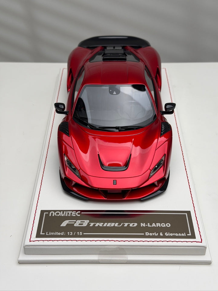 Ferrari F8 Tributo N-LARGO NOVITEC (Metallic Red) [Davis & Giovanni] 1/18 scale