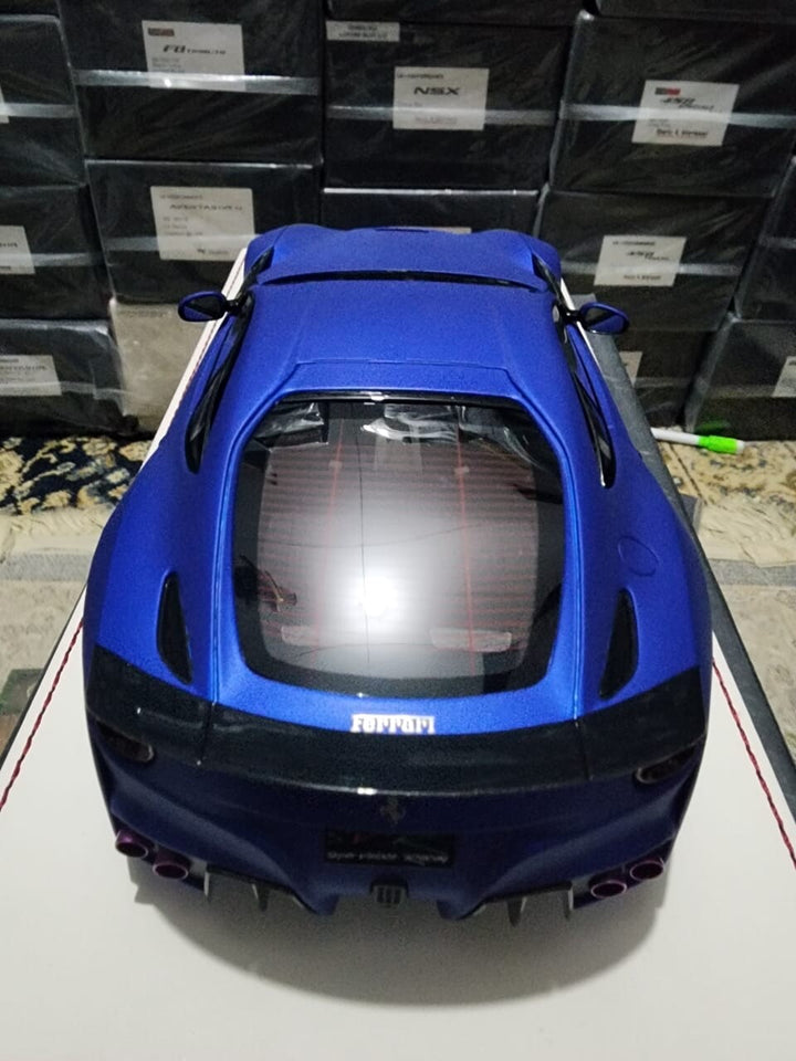 Ferrari F12 Berlinetta SVR (Matt Cobalt Blue)[Davis & Giovanni]1:18 scale 1 OF 1