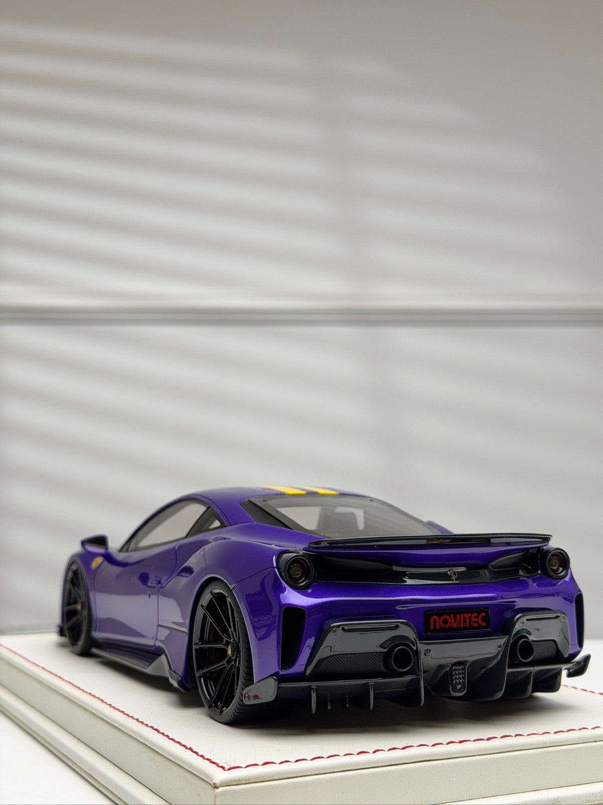 Ferrari 488 Pista NOVITEC (Purple/ Yellow Stripes) [Davis & Giovanni]