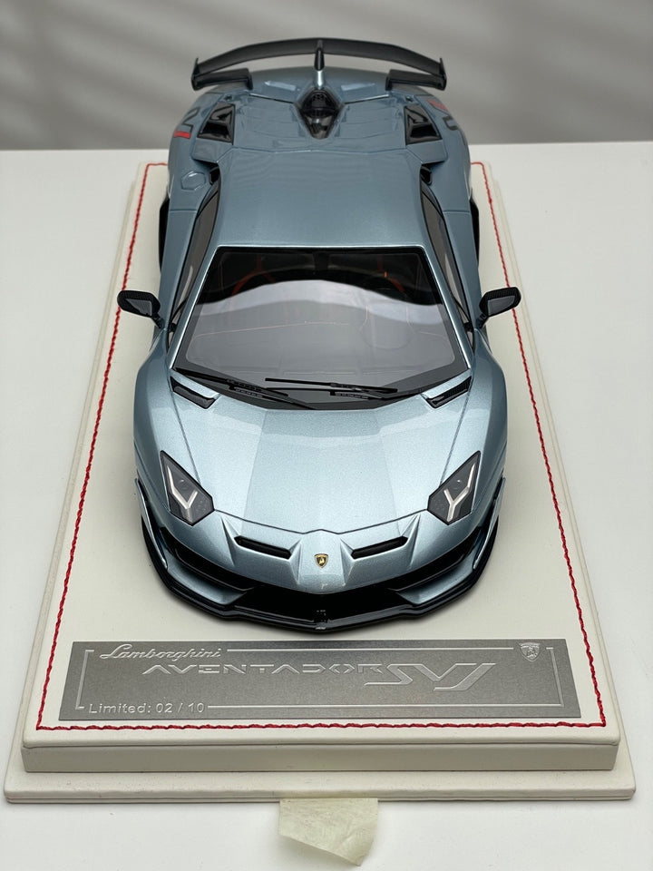 Lamborghini Aventador SVJ (Ice Blue Metallic) [Davis & Giovanni] 1:18 scale
