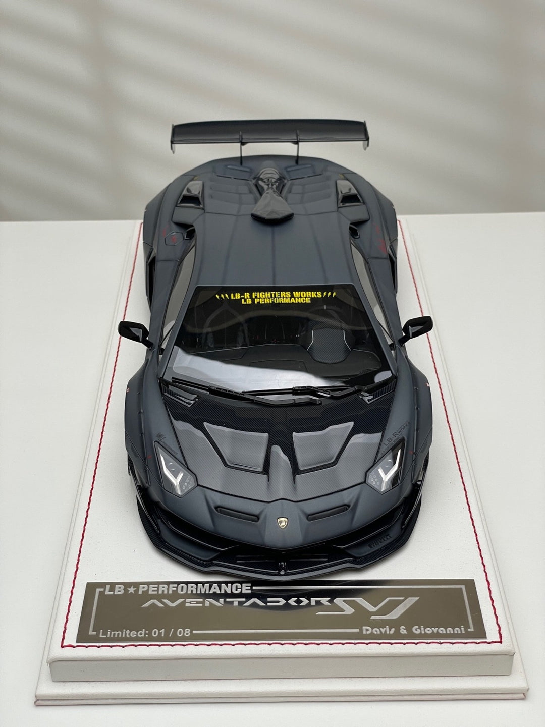 Lamborghini Aventador SVJ LBWK (Gray, Zero Fighter)[Davis & Giovanni] 1:18 scale