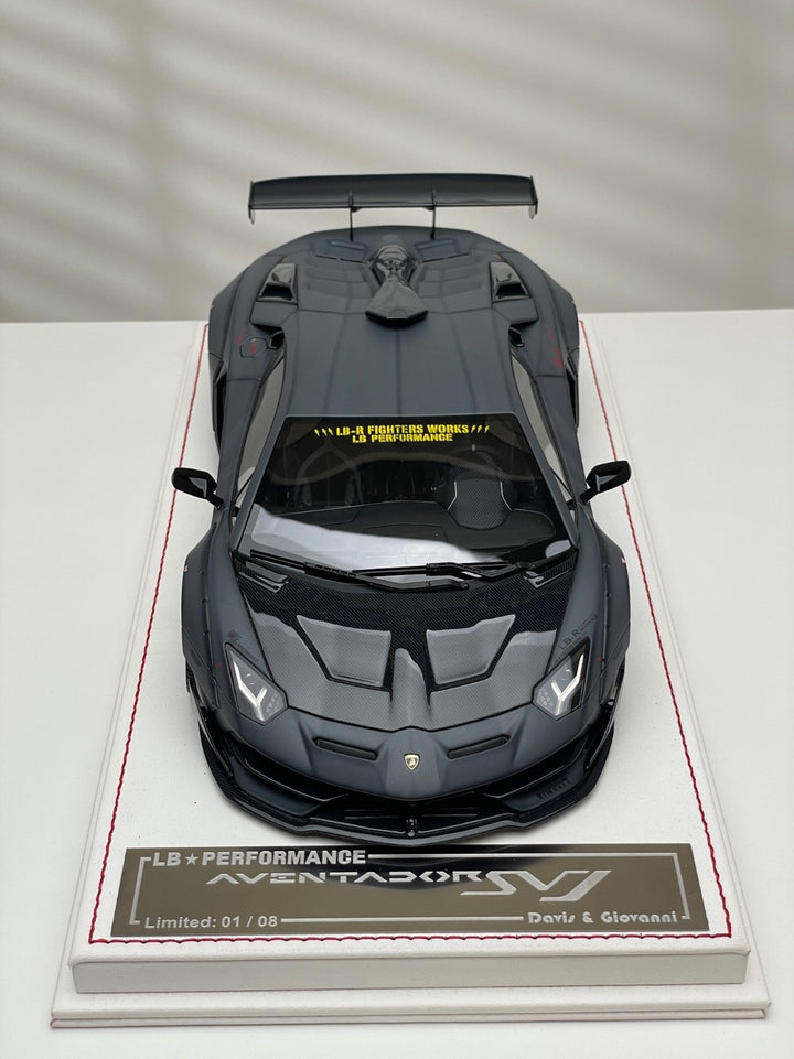 Lamborghini Aventador SVJ LBWK (Gray, Zero Fighter)[Davis & Giovanni] 1:18 scale