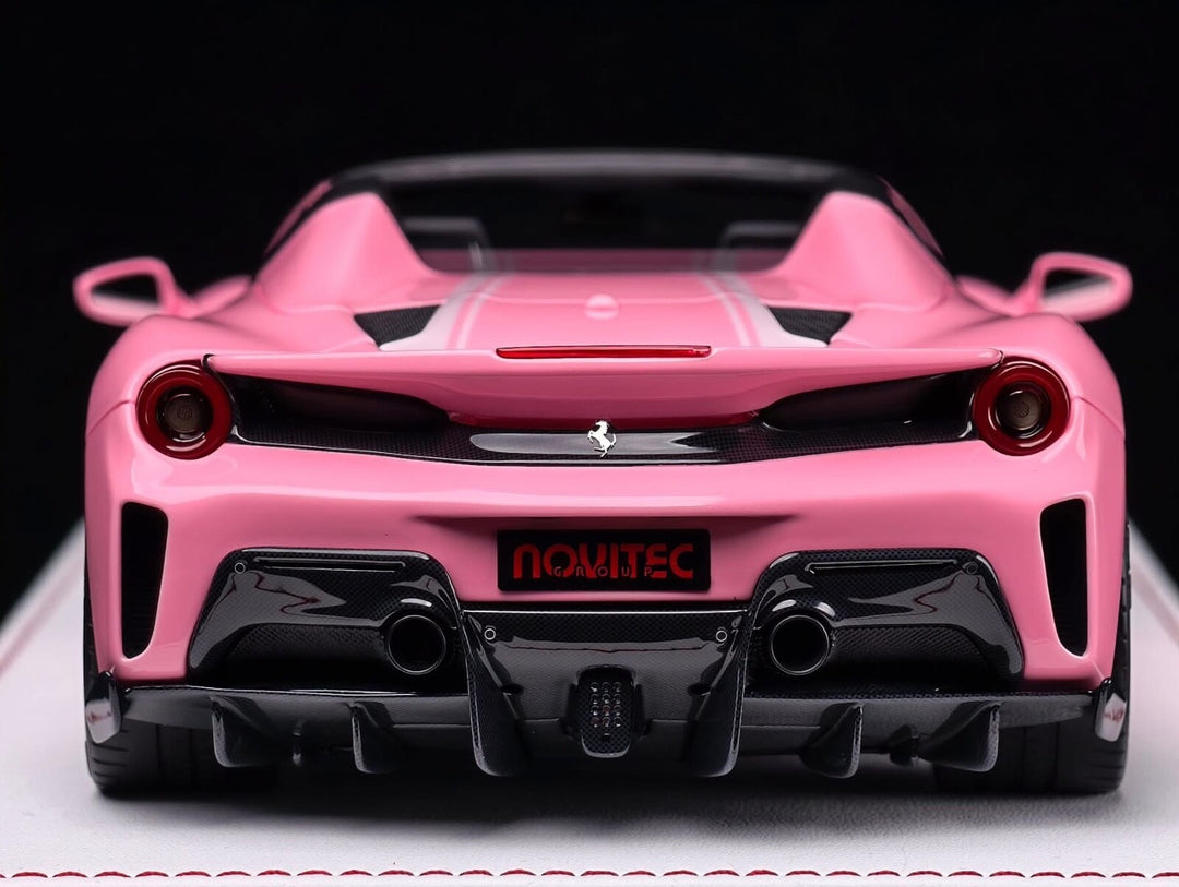 Ferrari 488 Pista Spider NOVITEC (Pink) [Davis & Giovanni] 1:18 scale