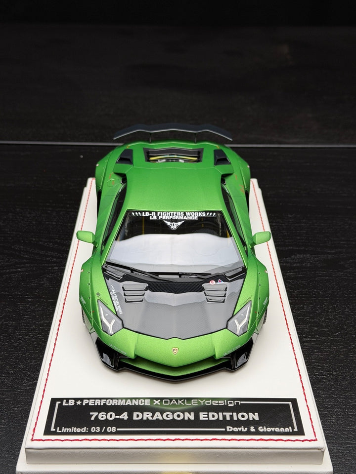 Lamborghini Aventador 2.0 LBWK x Oakley (Green) [Davis & Giovanni] 1/18 scale