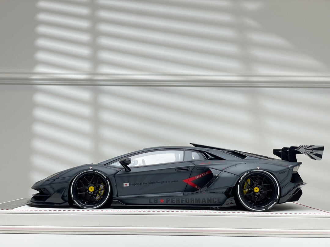 Lamborghini Aventador SVJ LBWK (Gray, Zero Fighter)[Davis & Giovanni] 1:18 scale