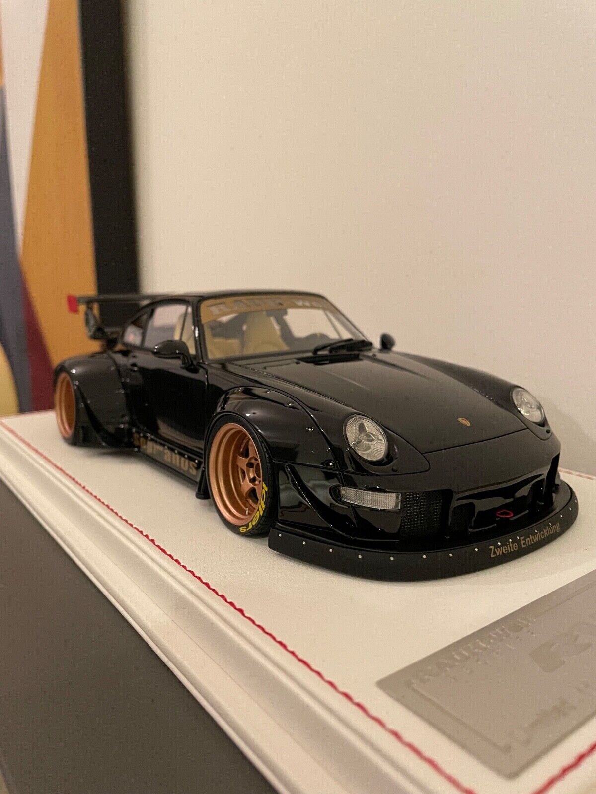 Porsche 911 993 RWB (Black/ Sopranos) [Davis & Giovanni] 1/18 scale