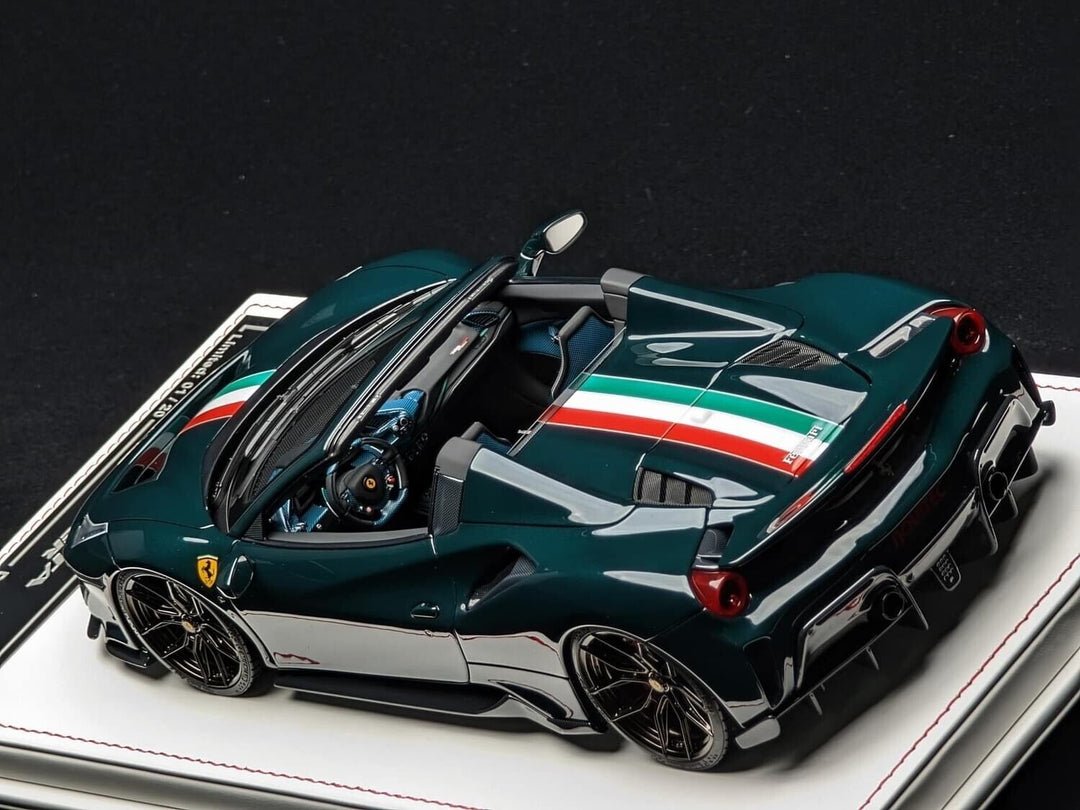 Ferrari 488 Pista Spider NOVITEC (Dark Green) [Davis & Giovanni] 1/18 scale