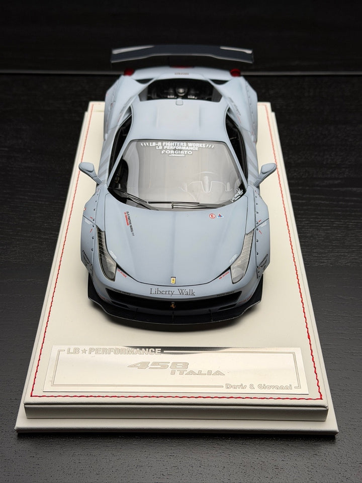 Ferrari 458 Italia LBWK (Matte Gray) [Davis & Giovanni] 1:18 scale