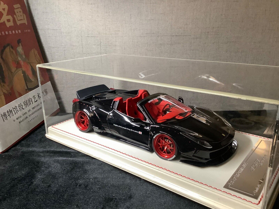 Ferrari 458 Spider LBWK (Gloss Black) [Davis & Giovanni] 1/18 scale