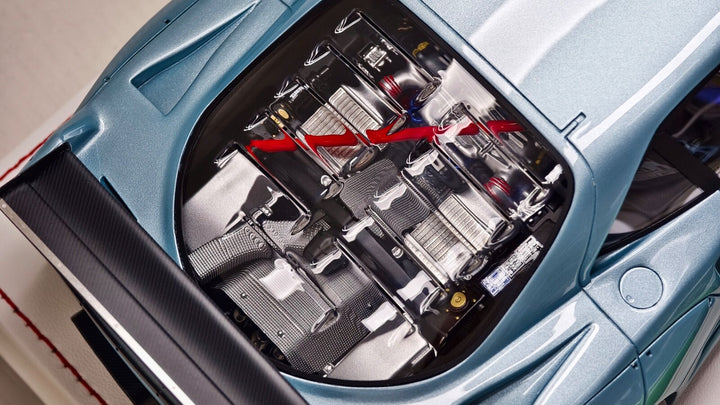 Ferrari F40 LBWK (Metallic Light Blue) [Davis & Giovanni] 1:18 scale