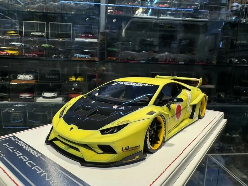 Lamborghini Huracan GT LBWK (Matt Yellow ZF) [Davis & Giovanni] 1/18 scale