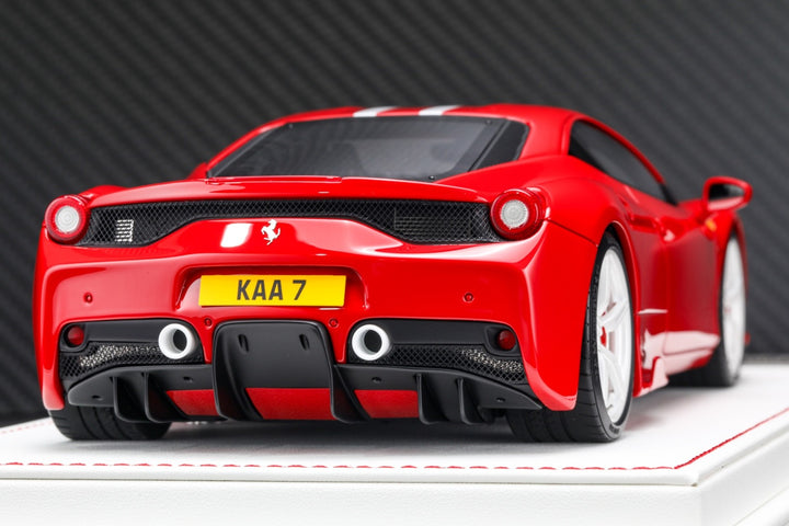 Ferrari 458 Speciale (Red/ White Stripes) [Davis & Giovanni] 1/18 scale