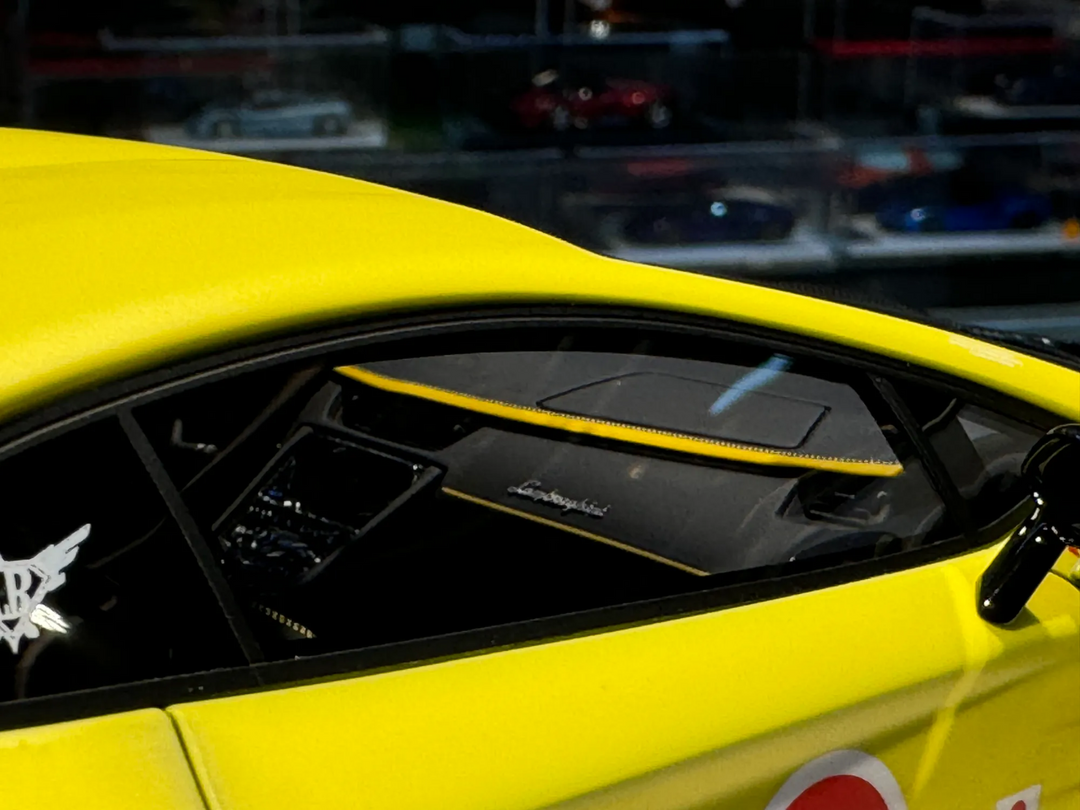 Lamborghini Aventador SVJ LBWK (Matt Yellow ZF) [Davis & Giovanni] 1/18 scale