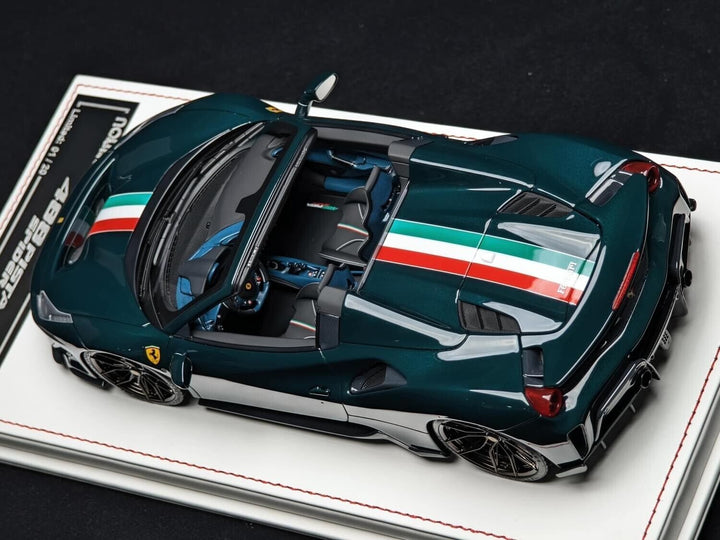 Ferrari 488 Pista Spider NOVITEC (Dark Green) [Davis & Giovanni] 1/18 scale