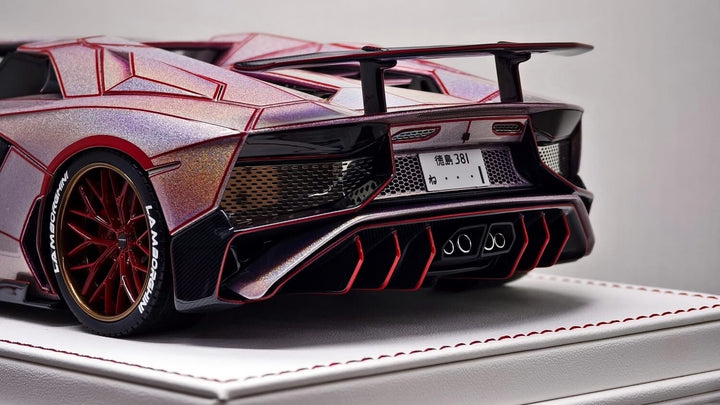 Lamborghini Aventador Roadster (Fantasy Pink TRON) [Davis & Giovanni] 1:18 scale