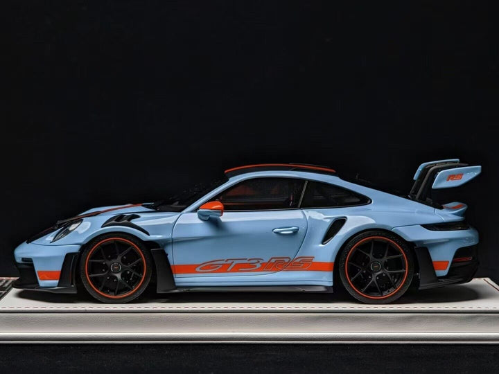 Porsche 911 GT3 RS (Blue /Carbon/ Orange) [Davis & Giovanni] 1/18 scale