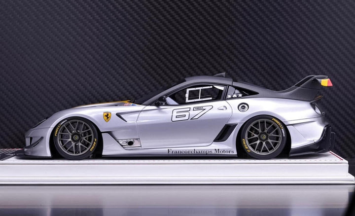 Ferrari 599XX EVO (Silver/Yellow 67, France) [Davis & Giovanni] 1/18 scale
