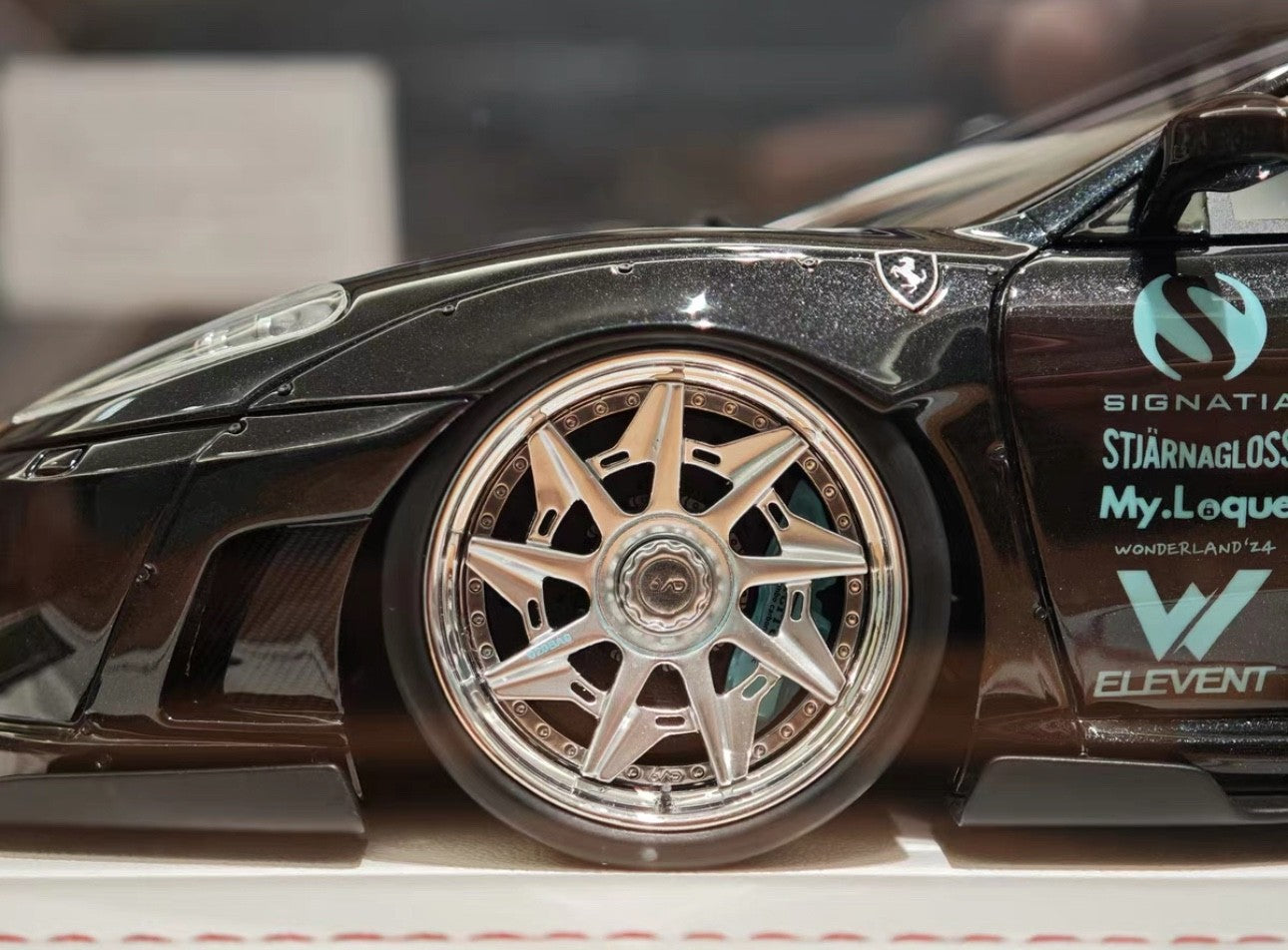 Ferrari F430ラジコンボディラメブラック Ferrari F430 LBWK (Black) [Davis & Giovanni] 1/18 scale
