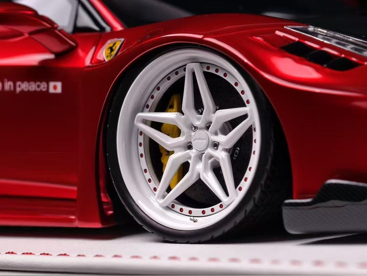 Ferrari 458 GT LBWK (Metallic Chrome Red) [Davis & Giovanni] 1:18 scale