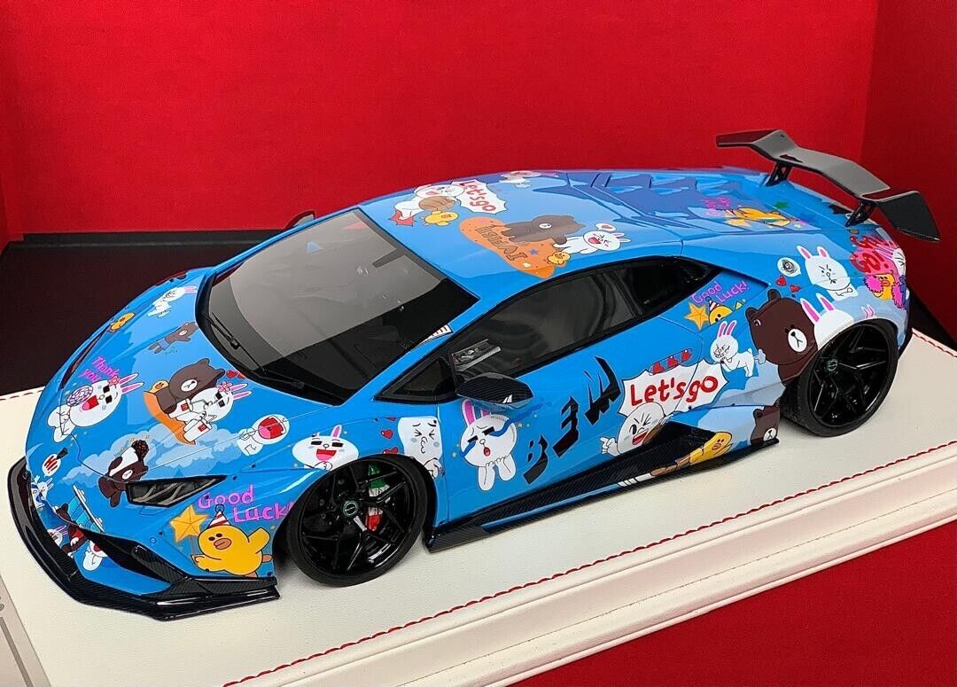 Lamborghini Huracan LBWK (Blue Line Friends) [Davis & Giovanni] 1/18 scale