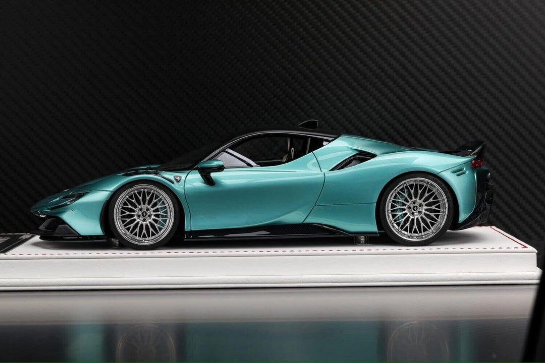 Ferrari SF90 Stradale NOVITEC (Turquoise) [Davis & Giovanni] 1/18 scale