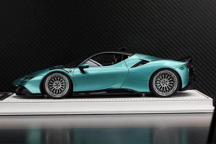 Ferrari SF90 Stradale NOVITEC (Turquoise) [Davis & Giovanni] 1/18 scale