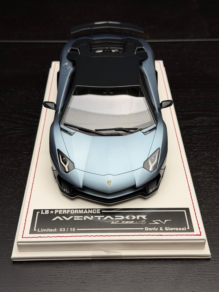 Lamborghini Aventador SV LBWK (Azzurro Blue) [Davis & Giovanni] 1:18 scale