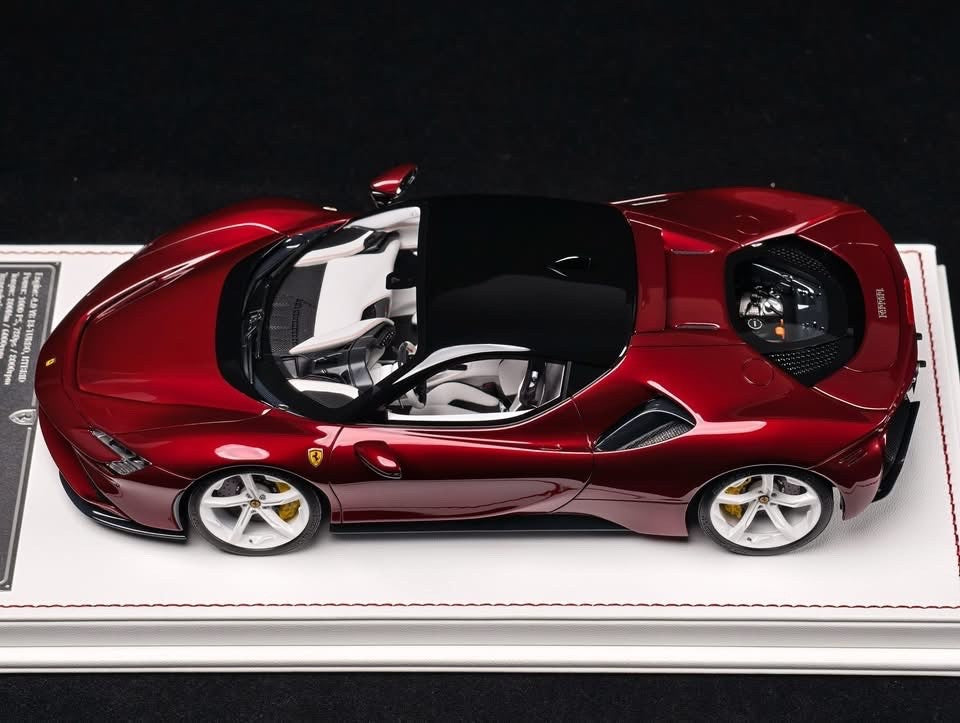 Ferrari SF90 Stradale (Metallic Dark Red) [Davis & Giovanni] 1:18 scale