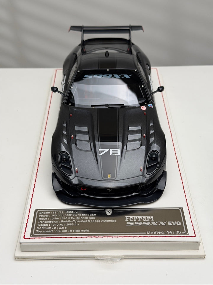 Ferrari 599XX EVO (Metallic Dark Gray) [Davis & Giovanni] 1/18 scale