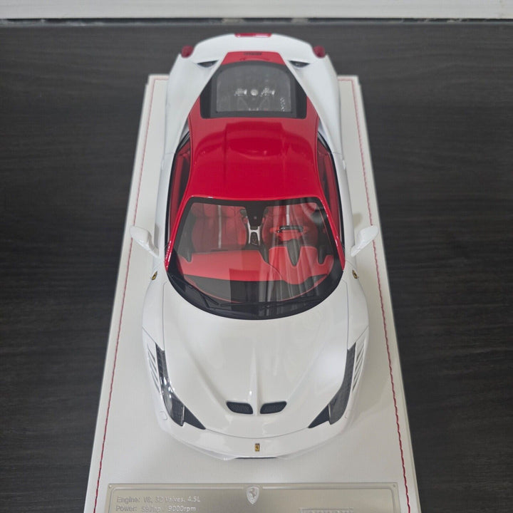 Ferrari 458 Speciale (White/ Red) [Davis & Giovanni] 1:18 scale